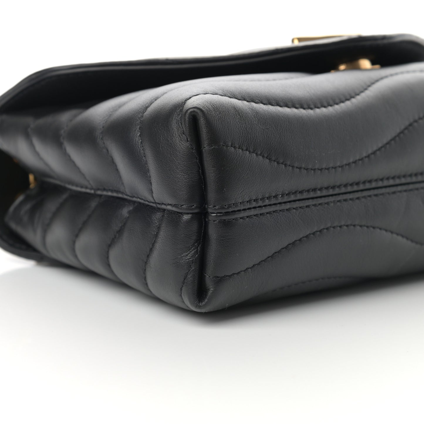 Calfskin LV New Wave Chain Bag Black