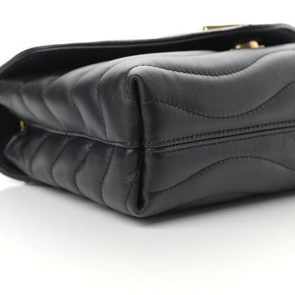 Louis Vuitton Calfskin LV New Wave Chain Bag Black 8 of 10