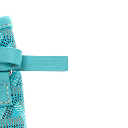 Goyard Goyardine Embroidered Flamingo Reversible Anjou PM Sky Blue 10 of 12