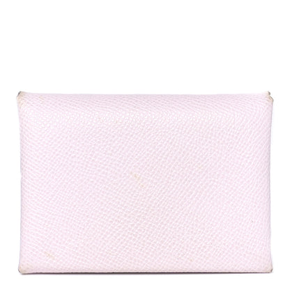 Hermes Epsom Calvi Duo Card Case Mauve Pale 1 of 10