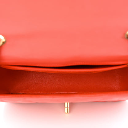 Chanel Lambskin Quilted Mini Rectangular Flap Red 5 of 11