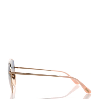 Tom Ford Metal Resin Ethan Pilot Sunglasses Pink Gradient 3 of 8