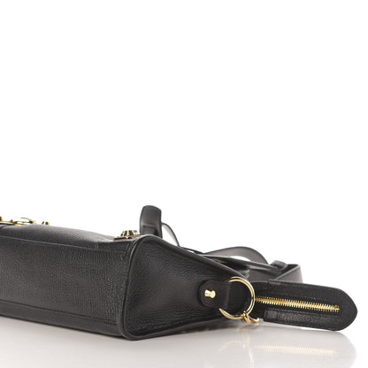 Balenciaga Chevre Gold Metallic Edge Hardware Mini City Black 10 of 12