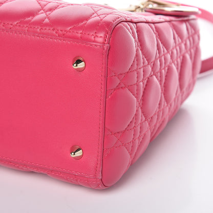 Christian Dior Lambskin Cannage Medium Lady Dior Pink 10 of 10