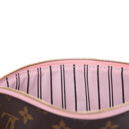 Louis Vuitton Monogram Neverfull MM GM Pochette Rose Ballerine 9 of 9