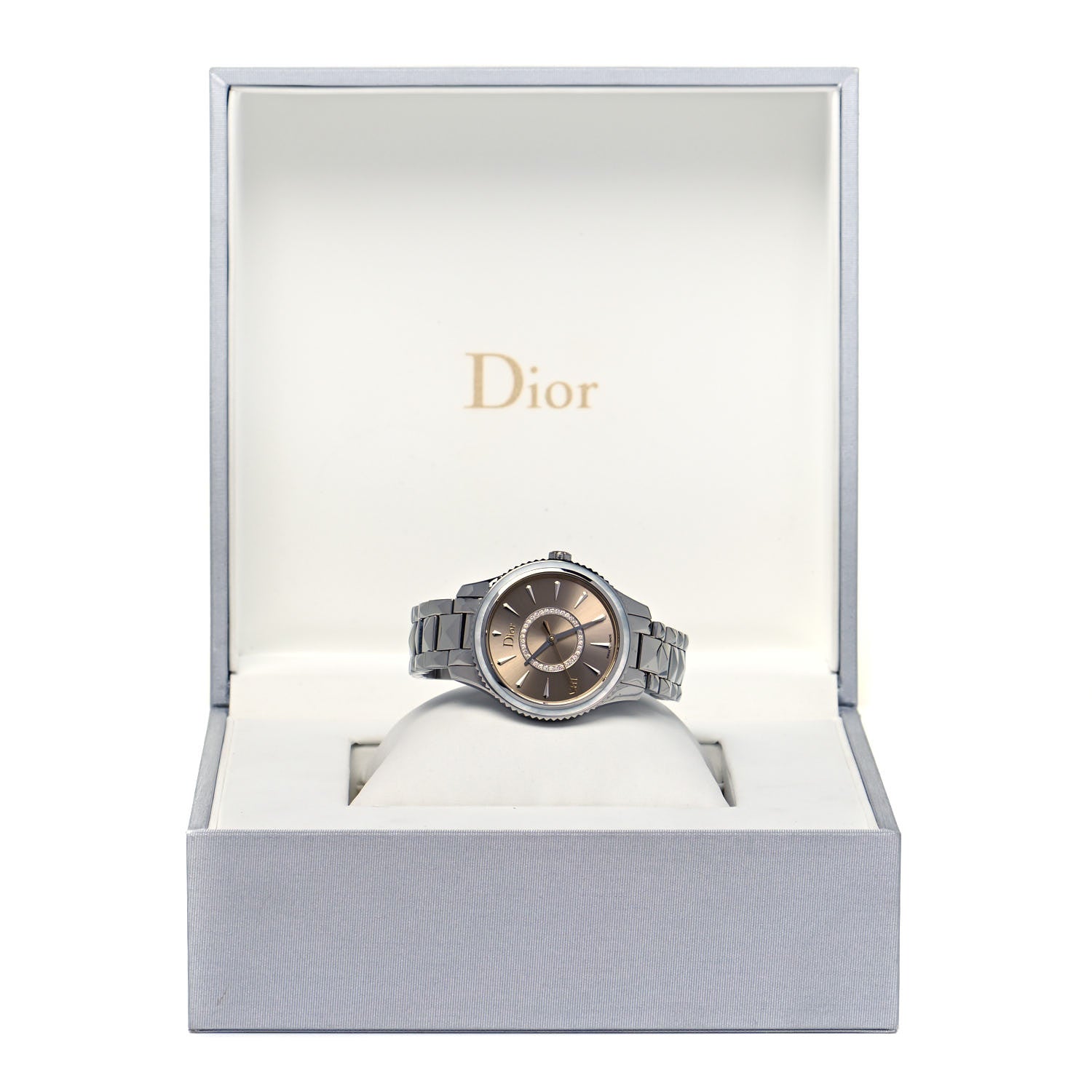 Christian Dior Stainless Steel Diamond 33mm Dior VIII Montaigne Quartz Watch Champagne 5 of 5