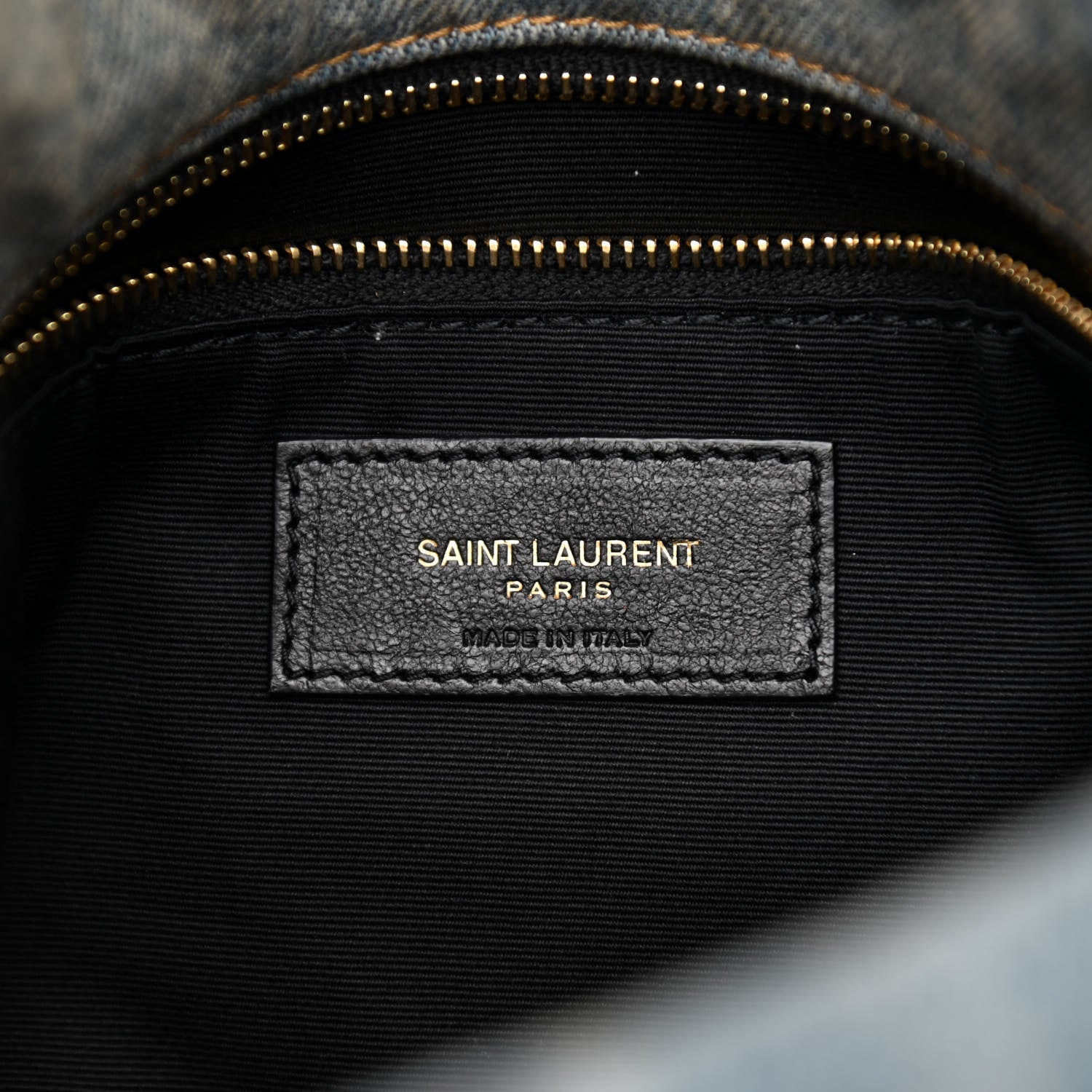 Saint Laurent Denim Quilted Small Loulou Puffer Monogram Chain Satchel Blue Cinnamon 6 of 10