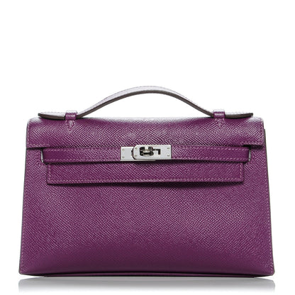Hermes Epsom Kelly Pochette Clutch Anemone 1 of 20