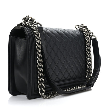 Chanel Lambskin Quilted New Medium Boy Flap Black 3 of 9
