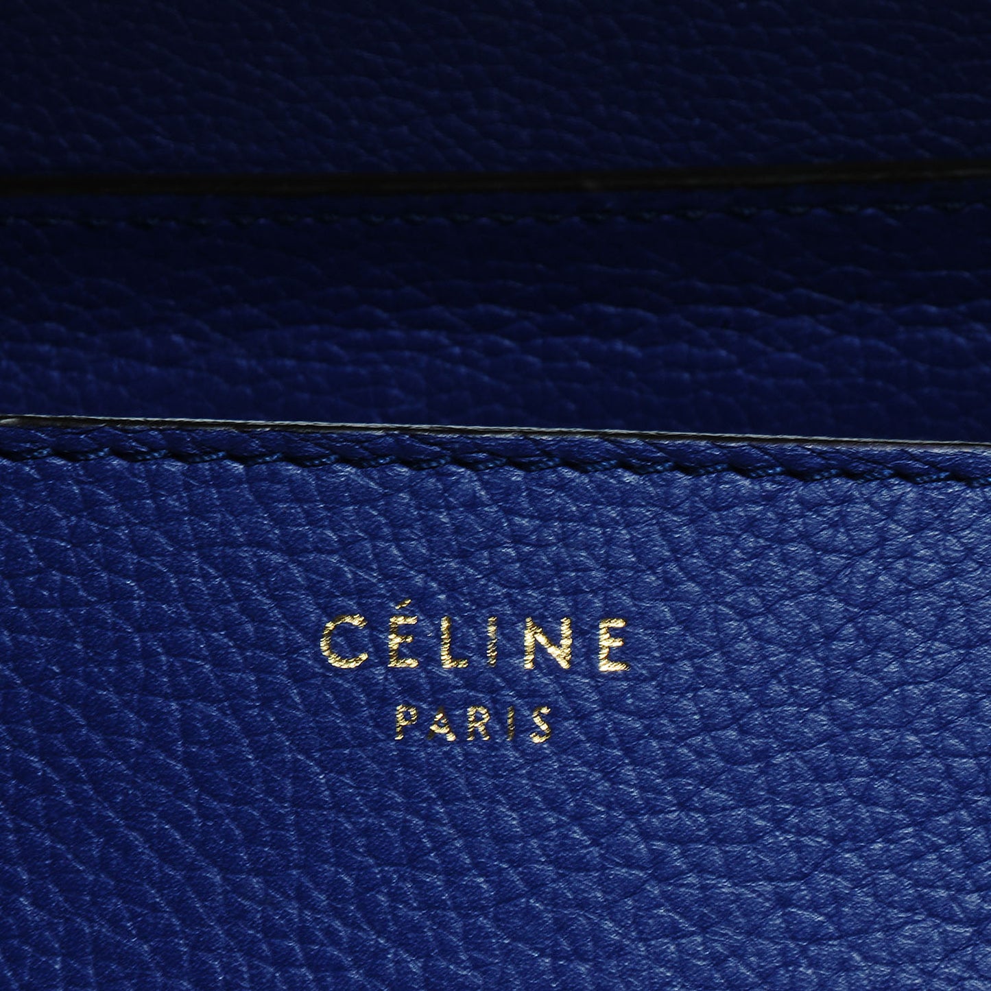 Drummed Calfskin Mini Luggage Indigo