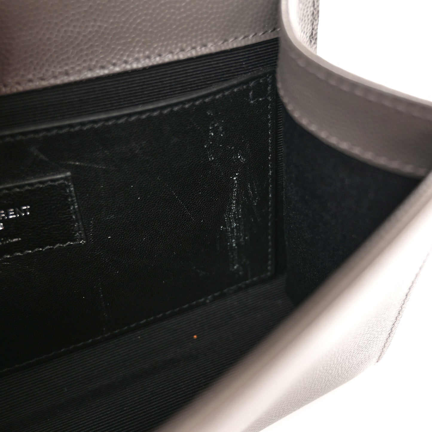 Grain De Poudre Classic Monogram Kate Satchel Grey