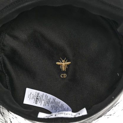 Christian Dior Lambskin Arty Beret Cap With Veil 57 Black 7 of 8