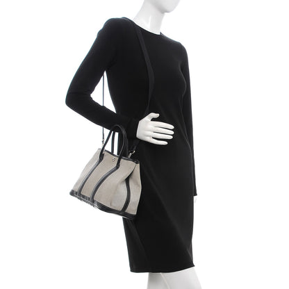 Hermes Twill D H Negonda Garden Party 30 TPM Ecru Black 2 of 11