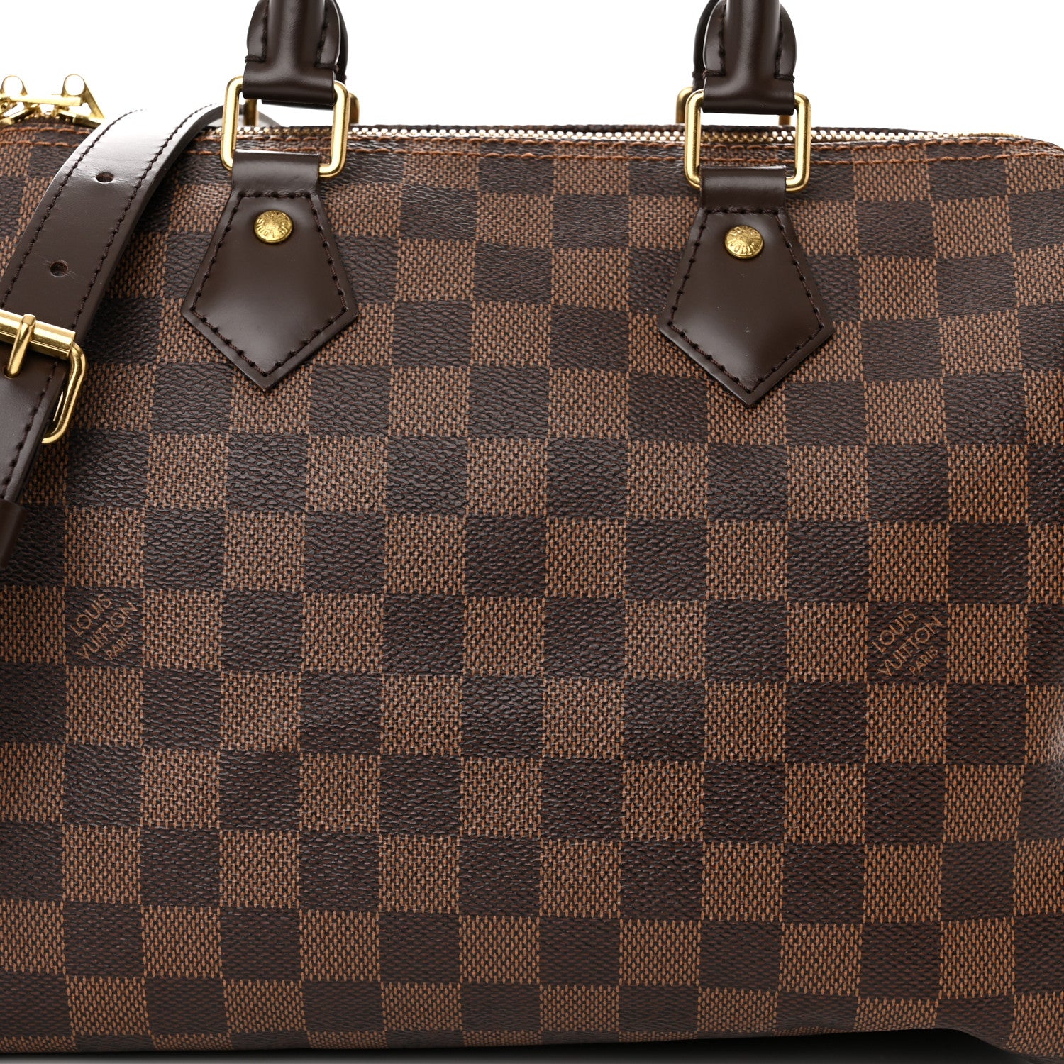 Louis Vuitton Damier Ebene Speedy Bandouliere 25 7 of 9