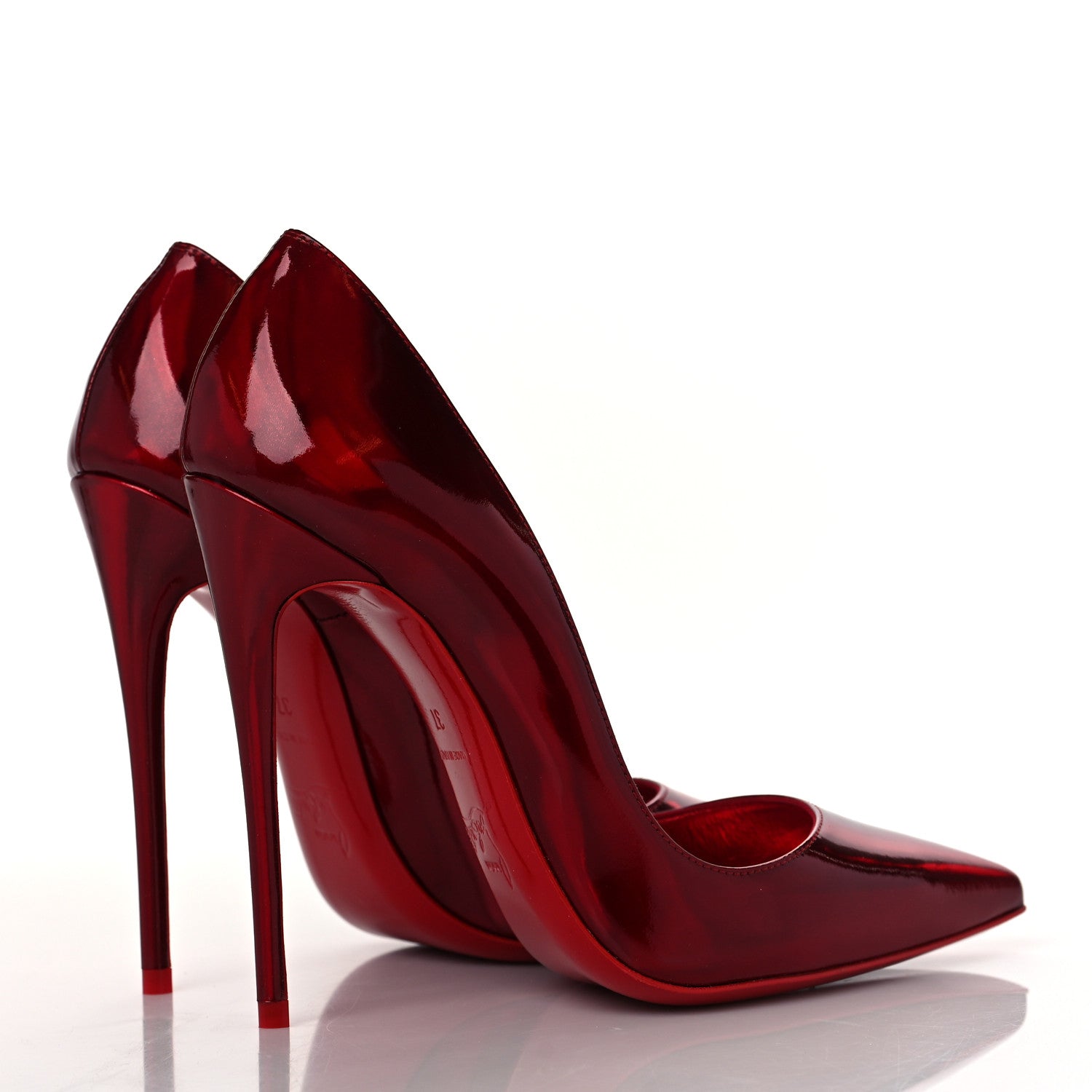 Christian Louboutin Metallic Patent Psychic So Kate 120 Pumps 37 Loubi 4 of 8