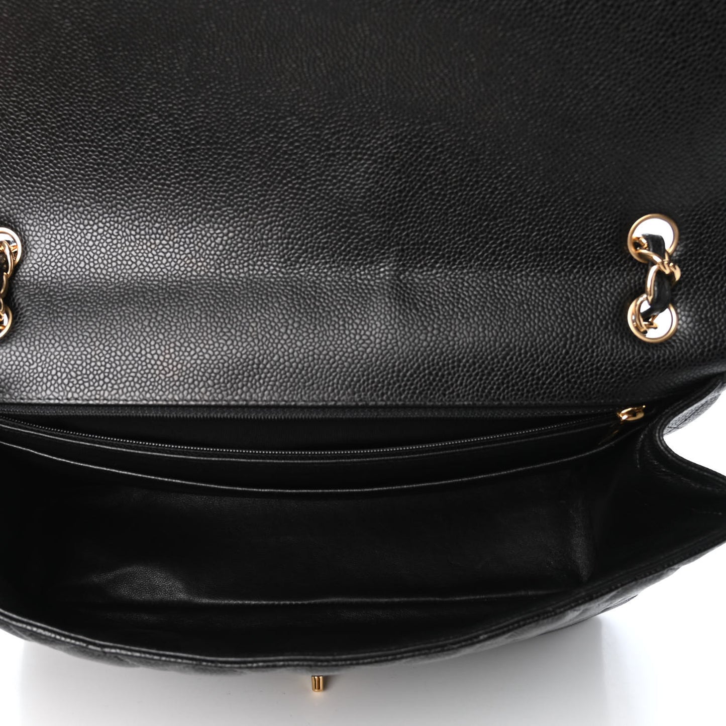 Caviar Maxi Single Flap Black