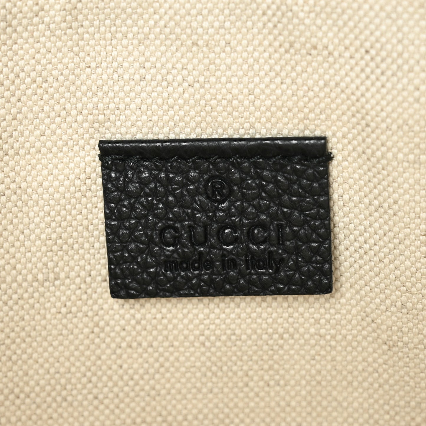Pebbled Calfskin Logo Wristlet Black