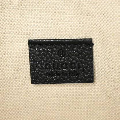 Gucci Pebbled Calfskin Logo Wristlet Black 6 of 7