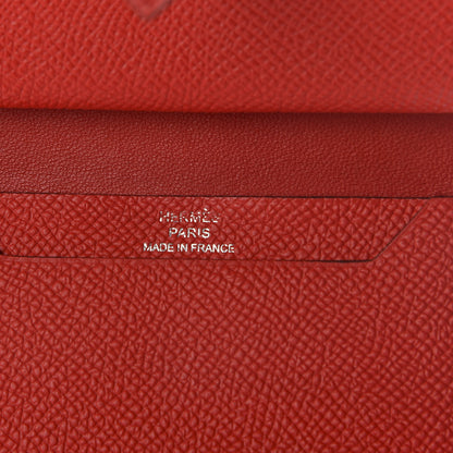 Hermes Epsom Mini Bearn Wallet Rouge De Coeur 6 of 7