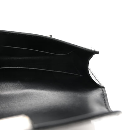 Hermes Shiny Alligator Constance Slim Wallet Black 6 of 8