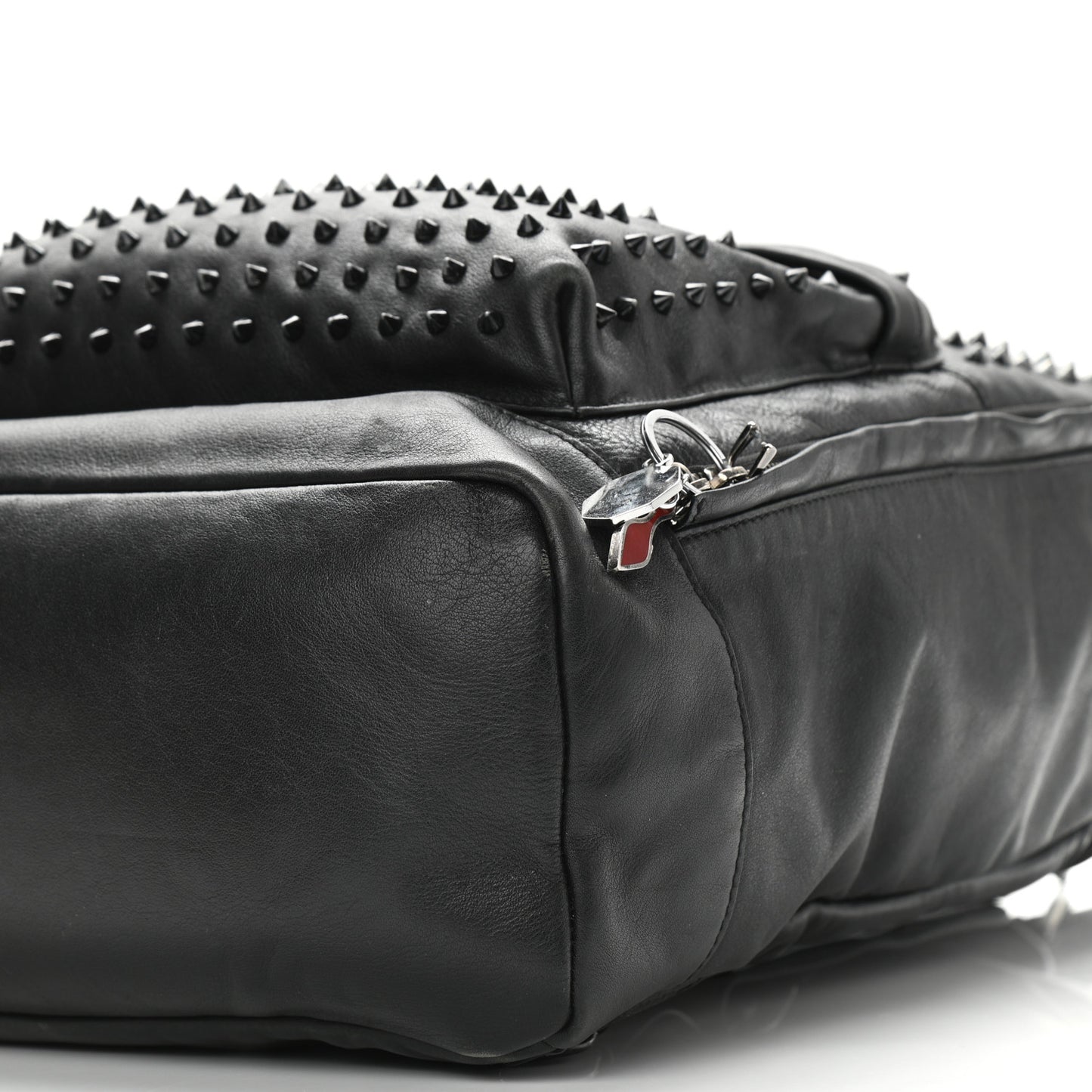 Calfskin Spiked Backpack Black