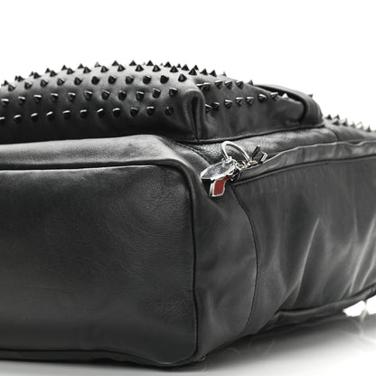 Christian Louboutin Calfskin Spiked Backpack Black 9 of 10
