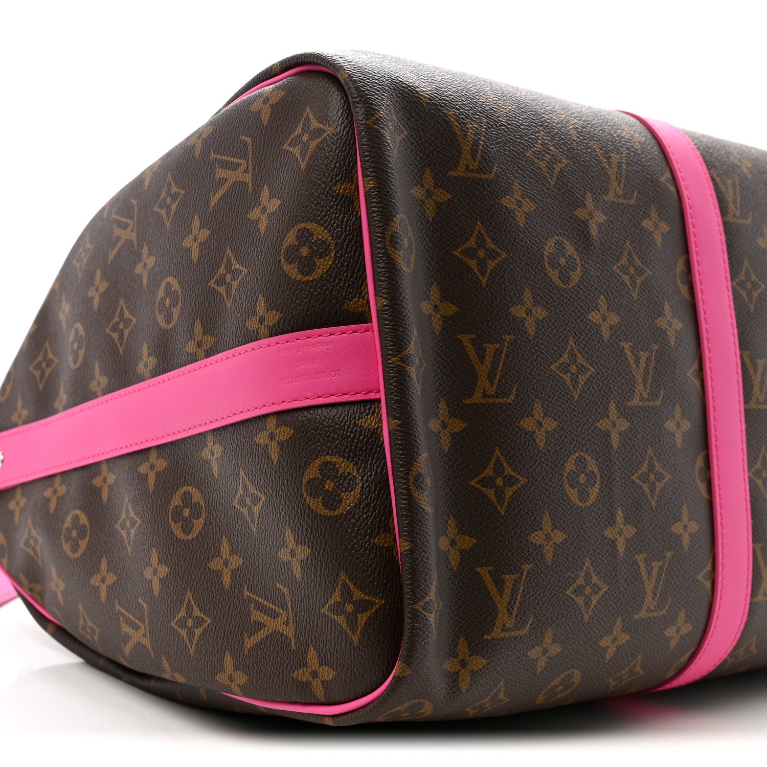 Louis Vuitton Monogram Macassar Keepall Bandouliere 50 Fuchsia 7 of 8