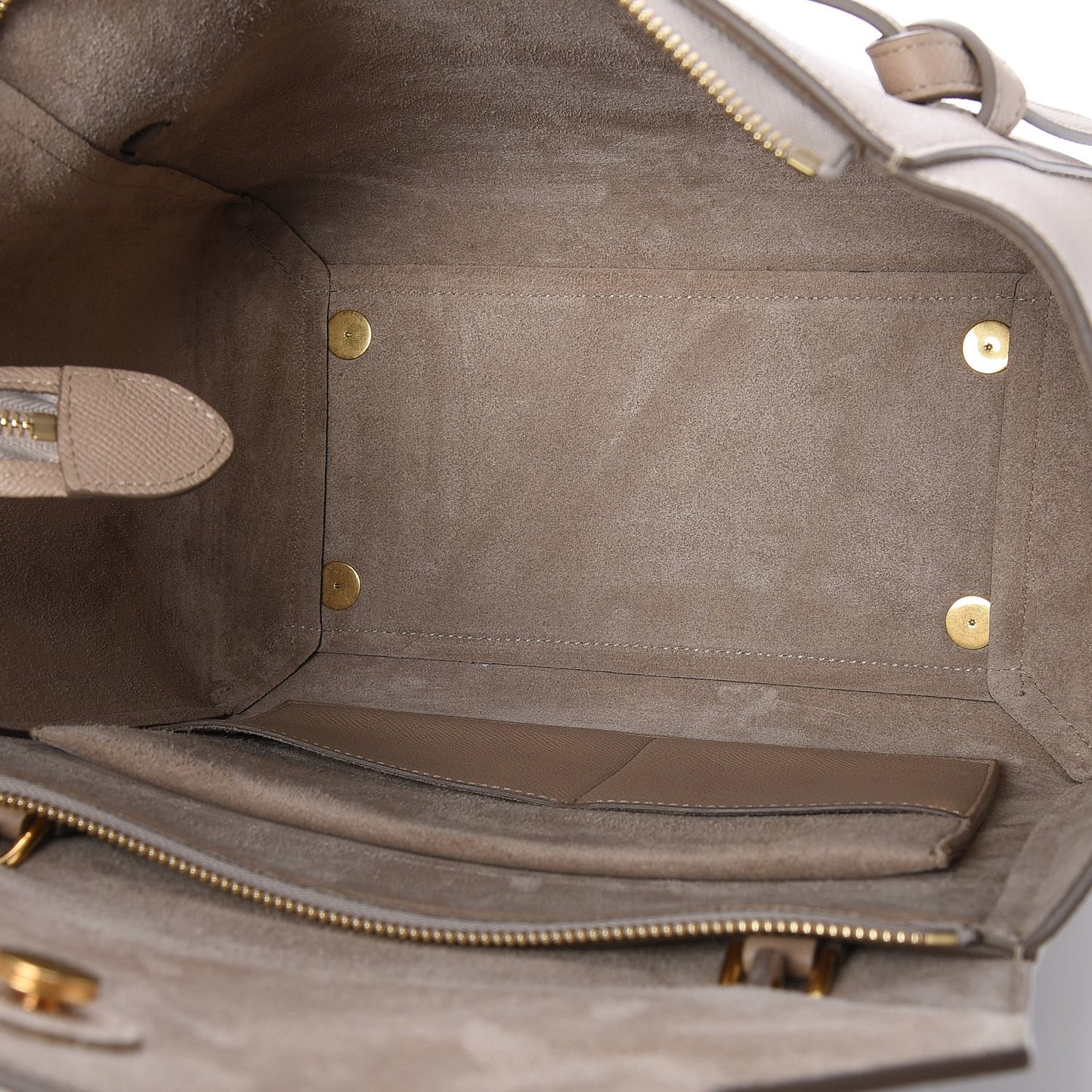 Grained Calfskin Mini Belt Bag Light Taupe