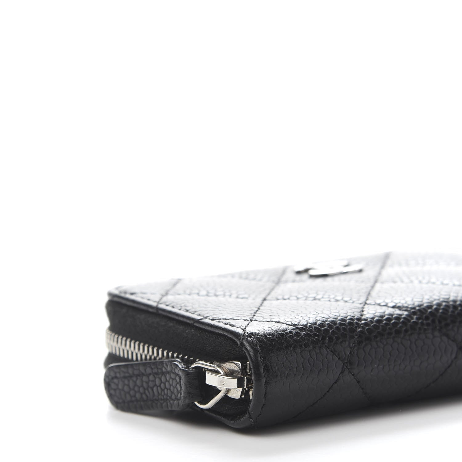 Chanel Caviar Quilted Zip Coin Purse Black 8 of 10