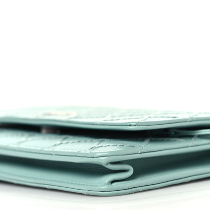 Chanel Calfskin Whipstitch Wallet On Chain WOC Green 11 of 11