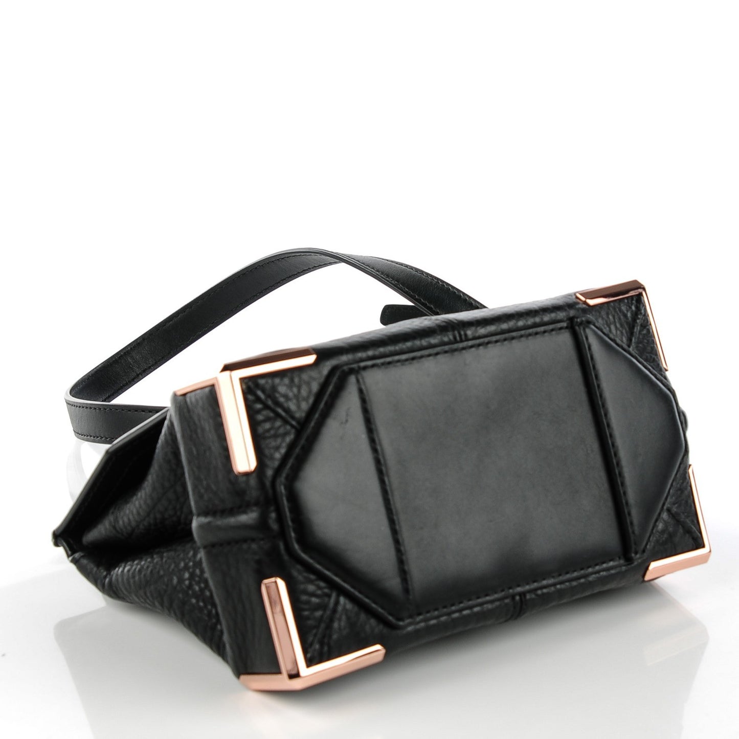 Calfskin Small Marion Soft Black Rose Gold Hardware
