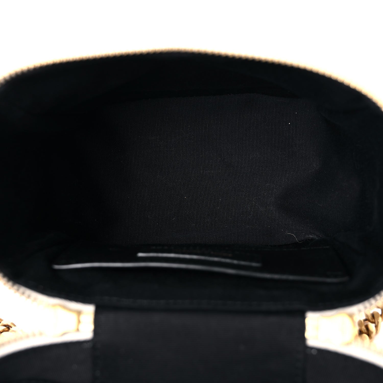 Saint Laurent Grain de Poudre Quilted 80's Vanity Bag Crema Soft 5 of 9