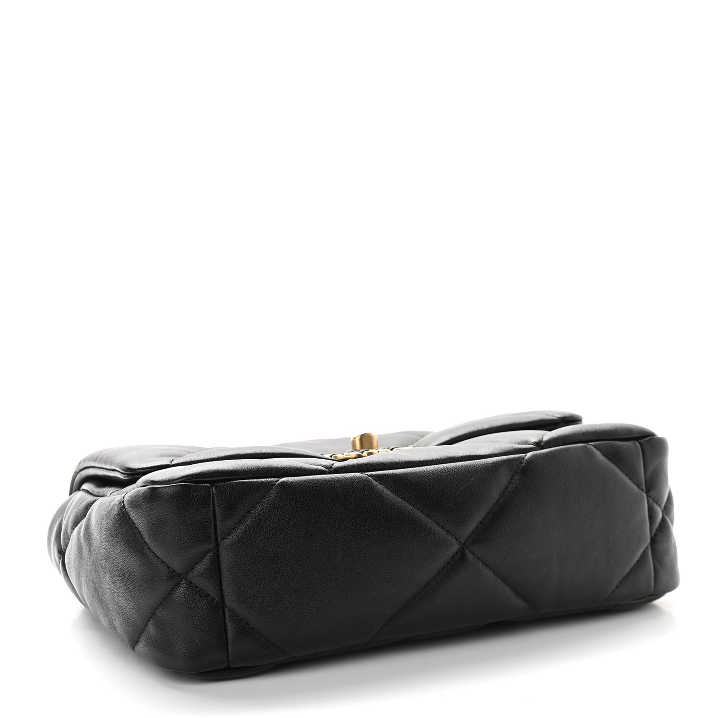 Lambskin Quilted Medium Chanel 19 Flap Black
