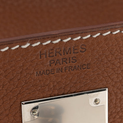 Hermes Barenia Faubourg Kelly Retourne 32 Fauve 6 of 12