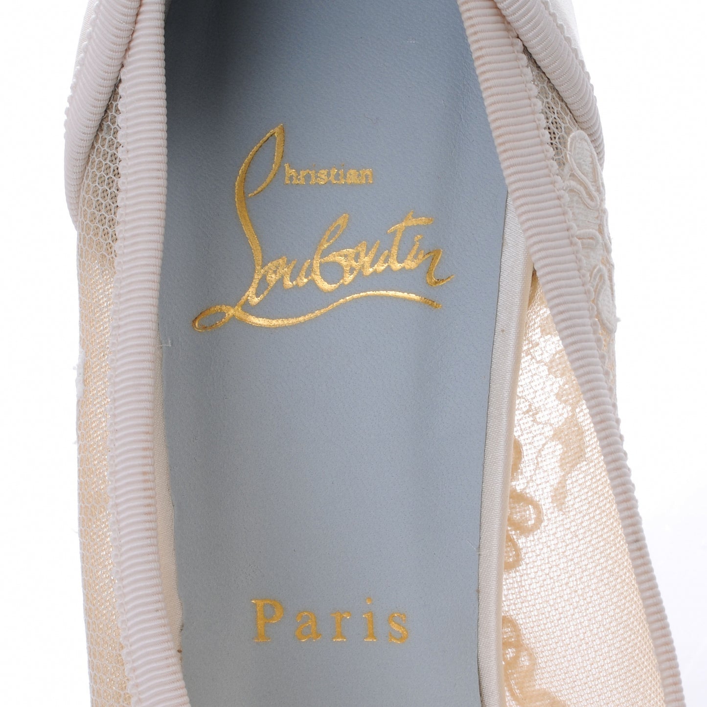 Crepe Satin Lace Tsar 140 Heels 38 White