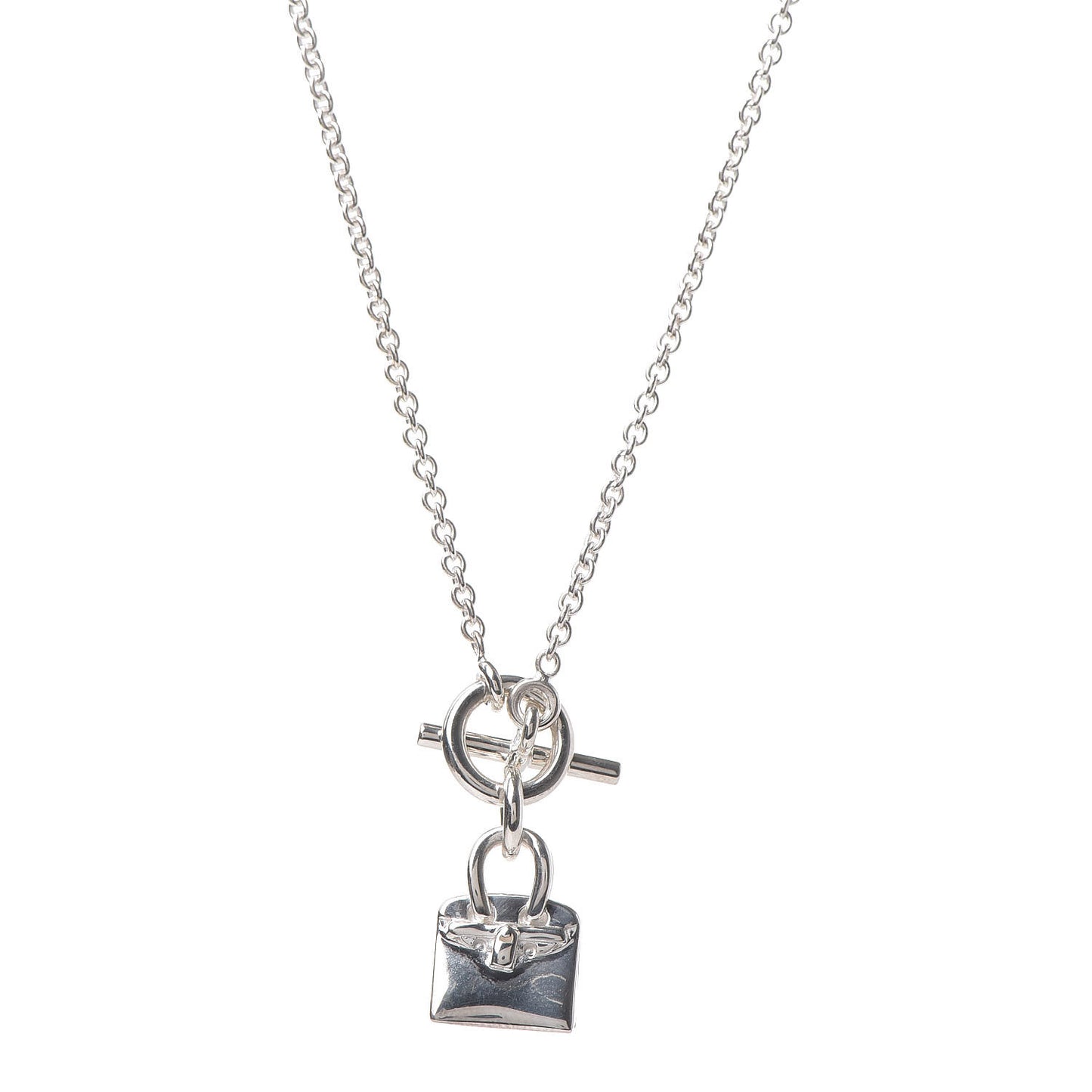 Sterling Silver Birkin Amulette Pendant Necklace