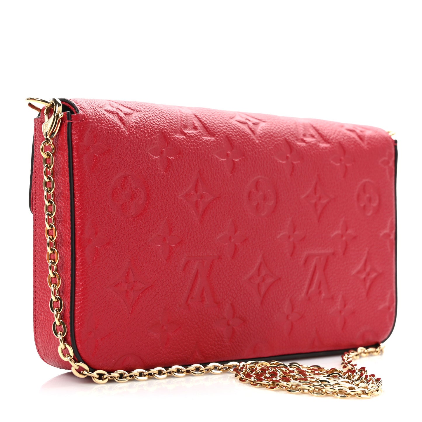 Empreinte Pochette Felicie Chain Wallet Scarlet