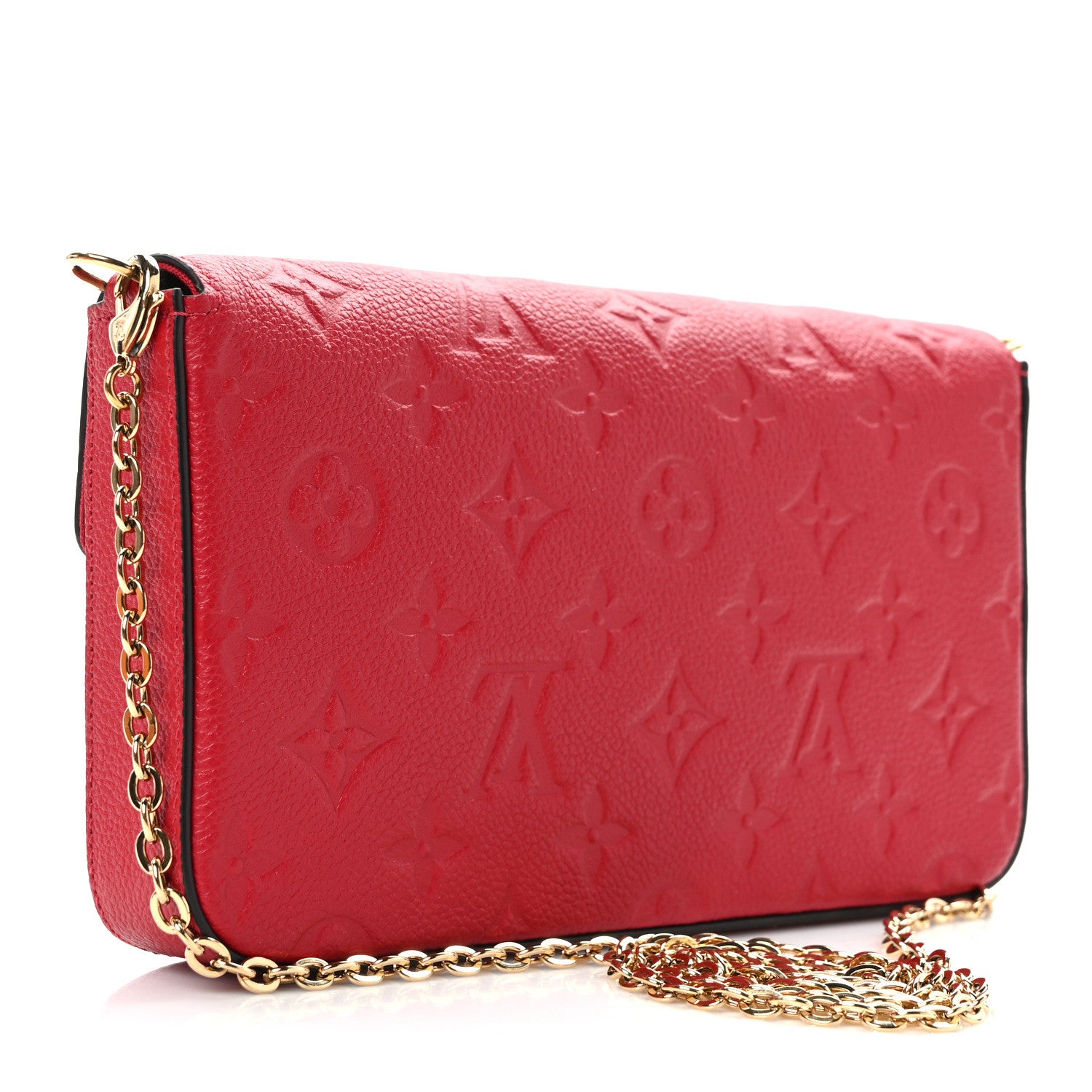 Louis Vuitton Empreinte Pochette Felicie Chain Wallet Scarlet 4 of 15