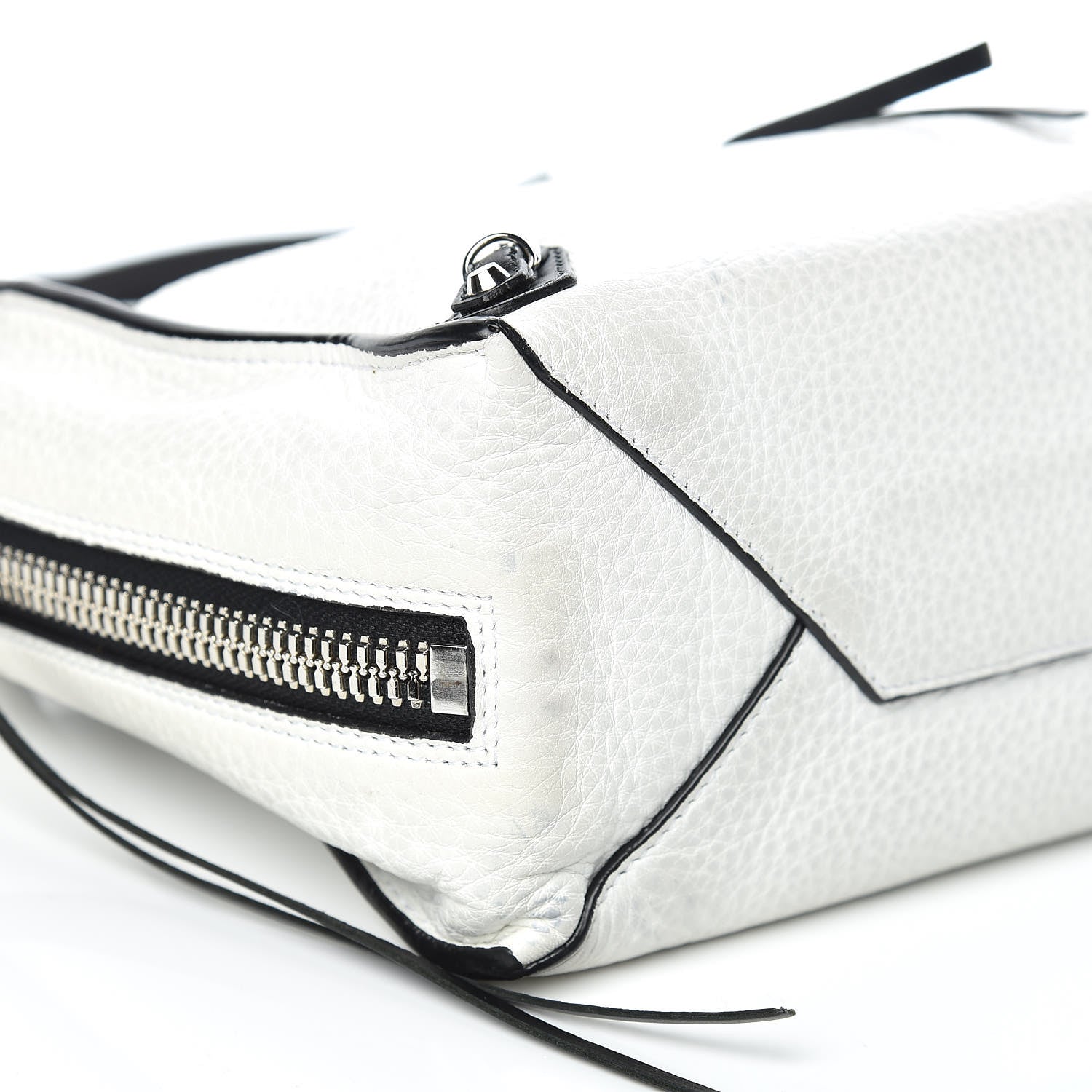 Balenciaga Veau Papier A6 Zip Around Tote White Black 8 of 18