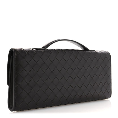 Bottega Veneta Nappa Intrecciato Long Andiamo Top Handle Clutch Fondant 3 of 12