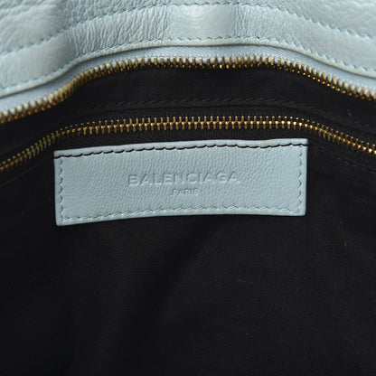 Balenciaga Chevre Gold Metallic Edge Hardware City Bleu Azur 6 of 12