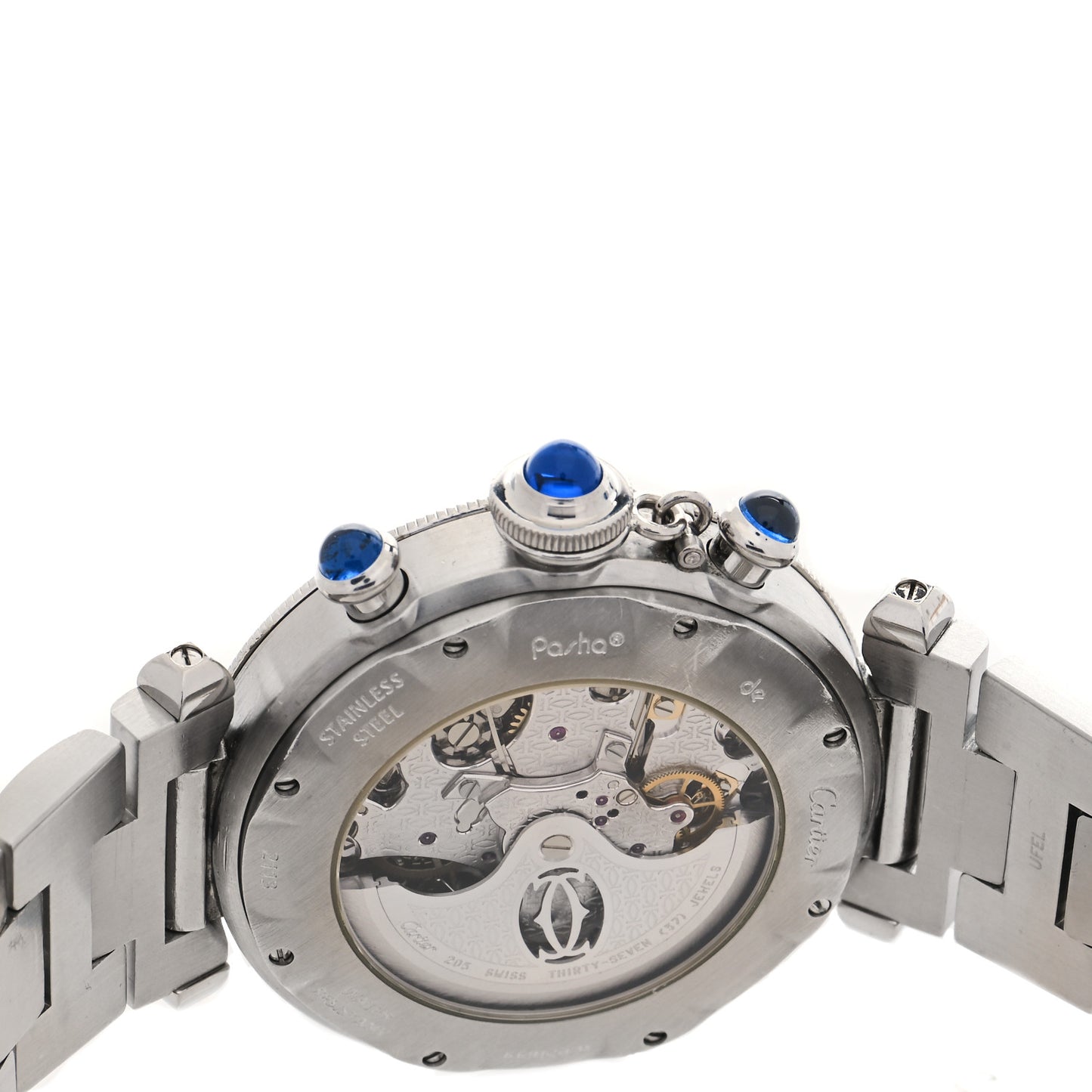 Stainless Steel 38mm Pasha C Chronograph Automatic Watch