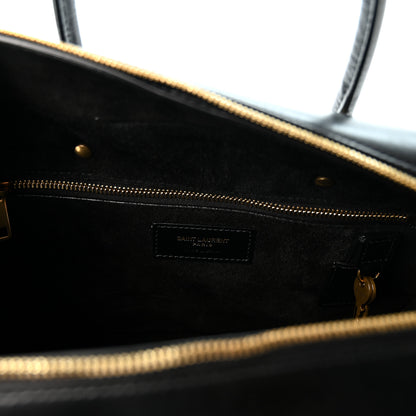 Saint Laurent Smooth Calfskin Small SLP Bauletto Bag Black 6 of 10