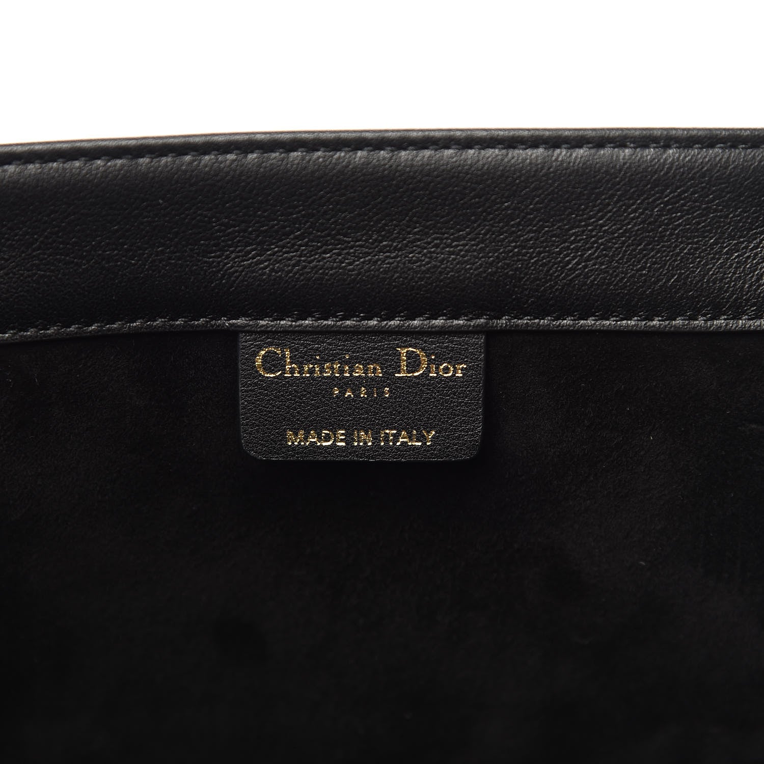 Christian Dior Calfskin Embossed Medium Book Tote Black 6 of 10