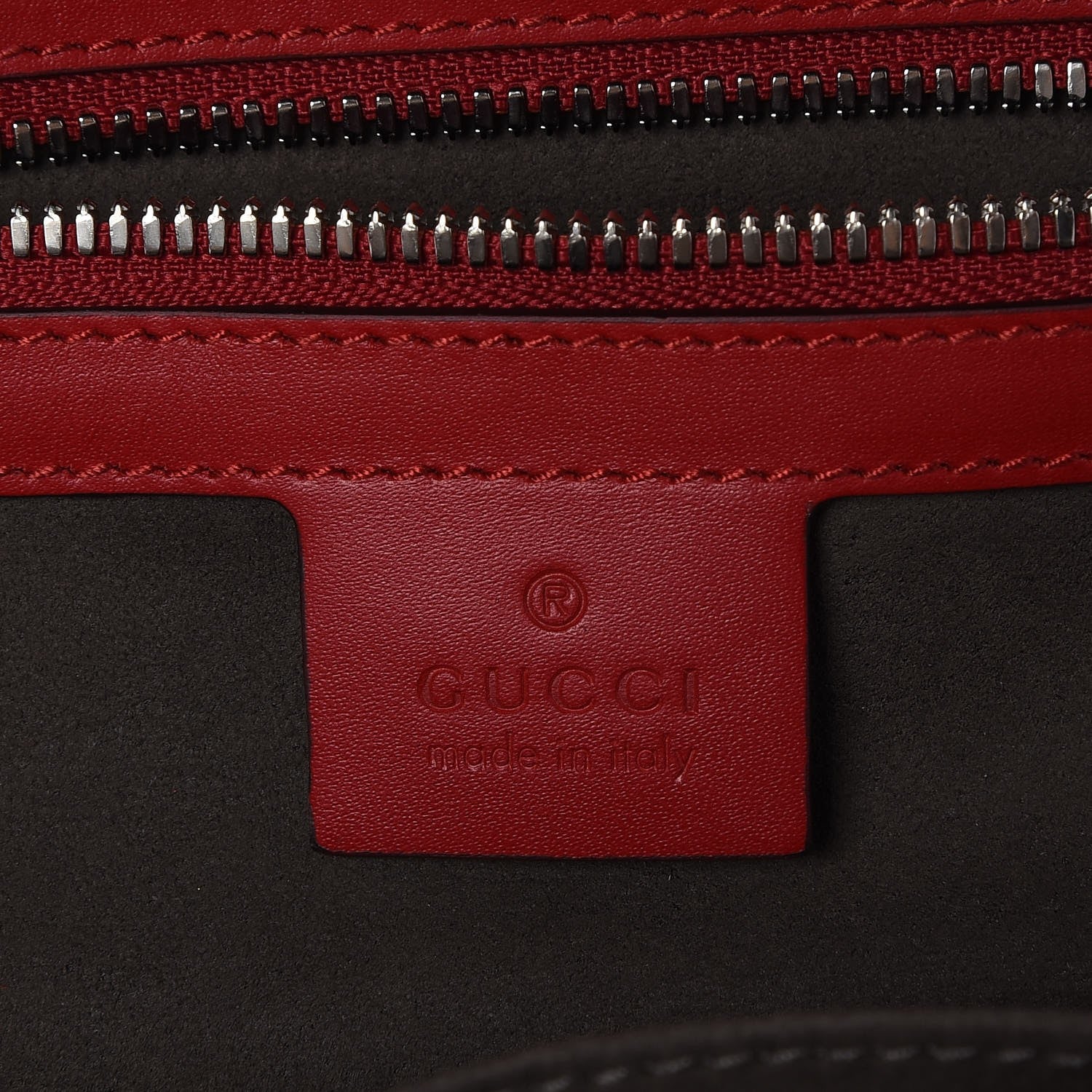 Gucci Guccissima Signature Small Day Backpack Hibiscus Red 6 of 7