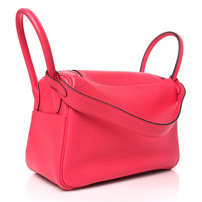 Hermes Taurillon Clemence Lindy 26 Rose Extreme 3 of 10