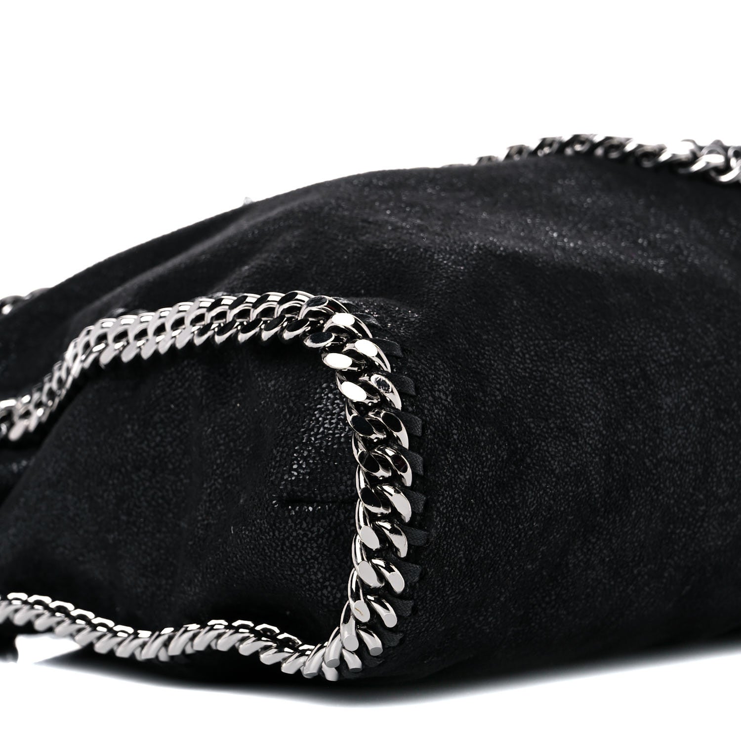 Stella McCartney Shaggy Deer Falabella Fold Over Tote Black 7 of 8