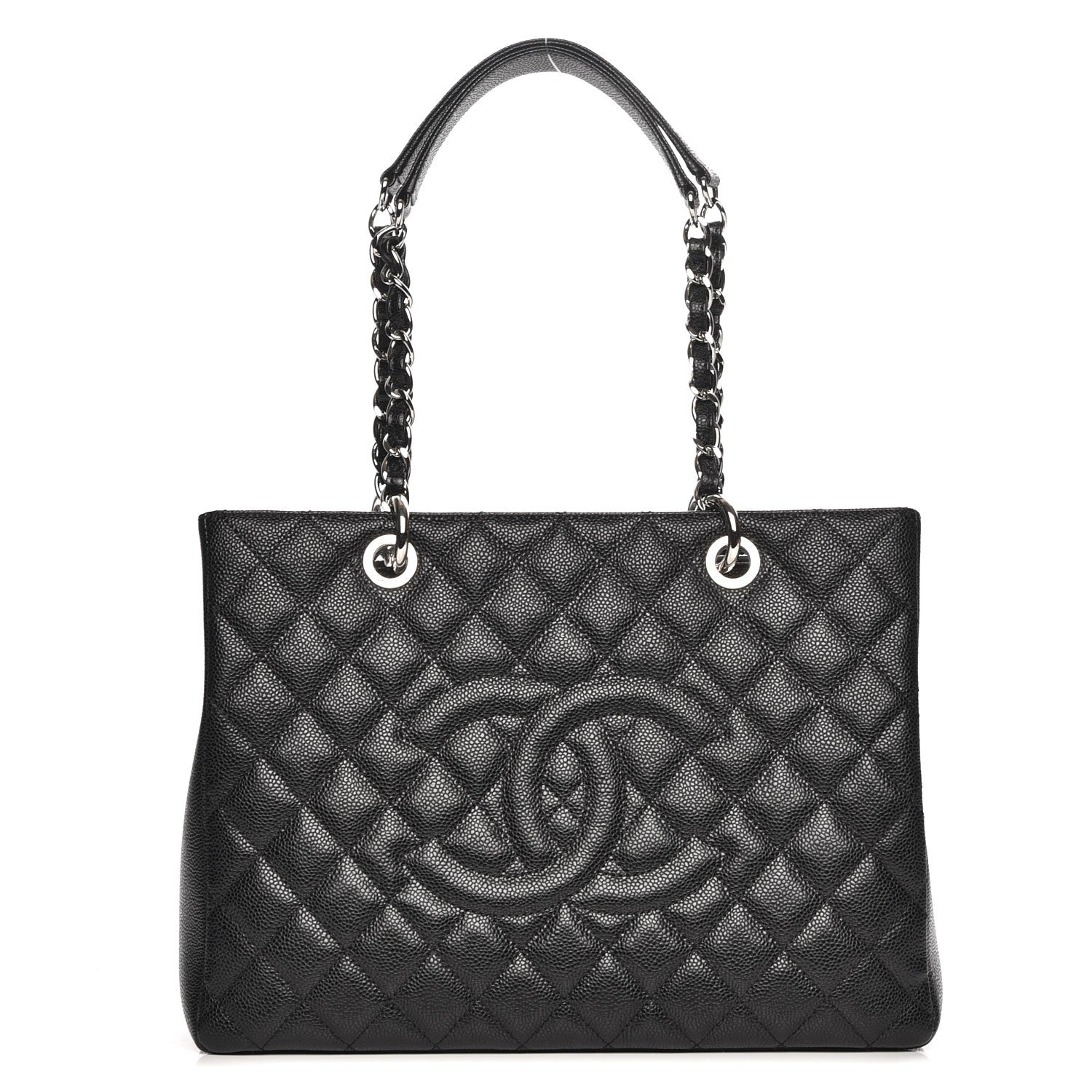 Chanel Caviar Quilted Grand Shopping Tote GST Black 1 of 8