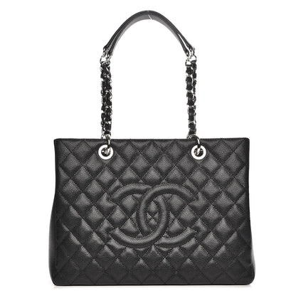 Chanel Caviar Quilted Grand Shopping Tote GST Black 1 of 8