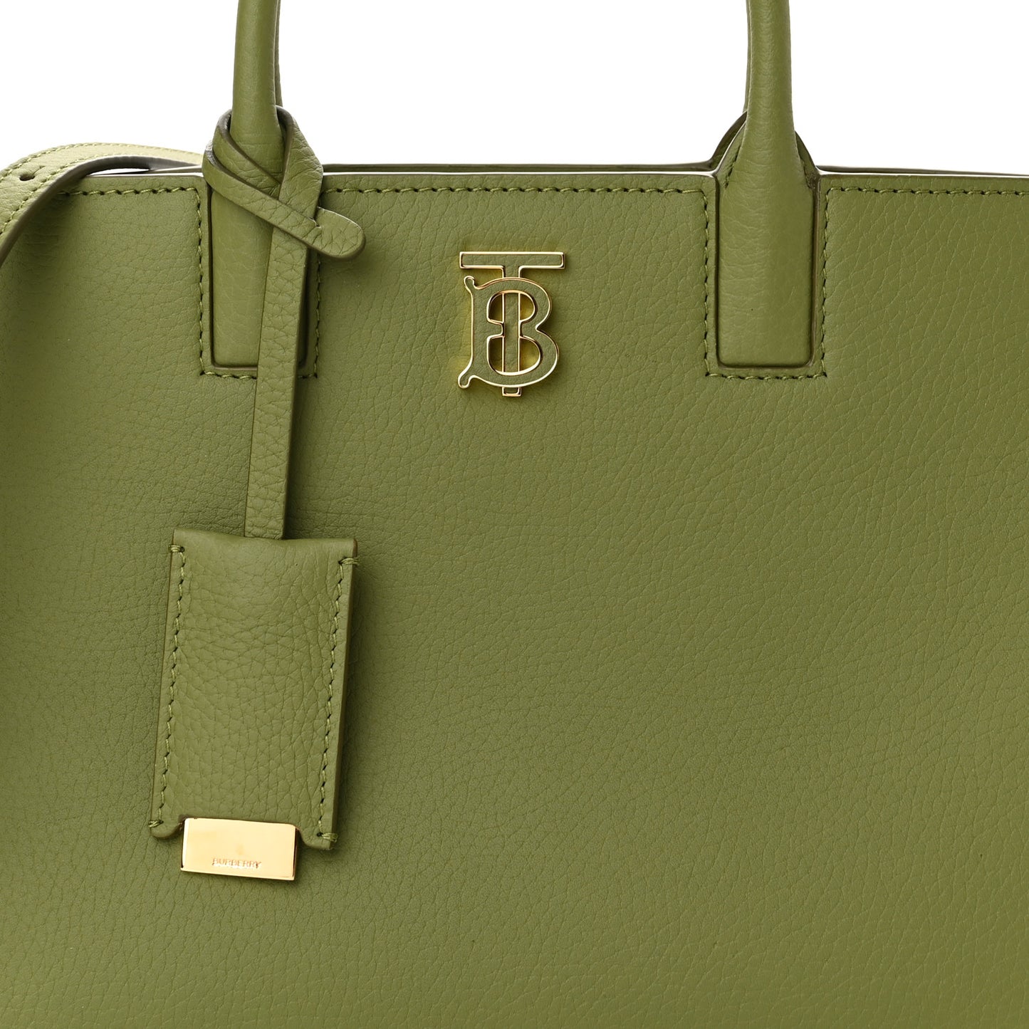 Grained Calfskin Mini Frances Tote Spruce Green